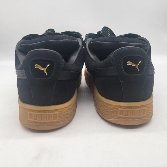 Puma Suede XL Sneakers Gum Sole Size 6 Black Green 398180-02 - Picture 7 of 11